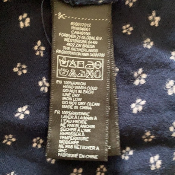 Forever 21 Mini Floral Button Down Dress, Size Med - Picture 7 of 9